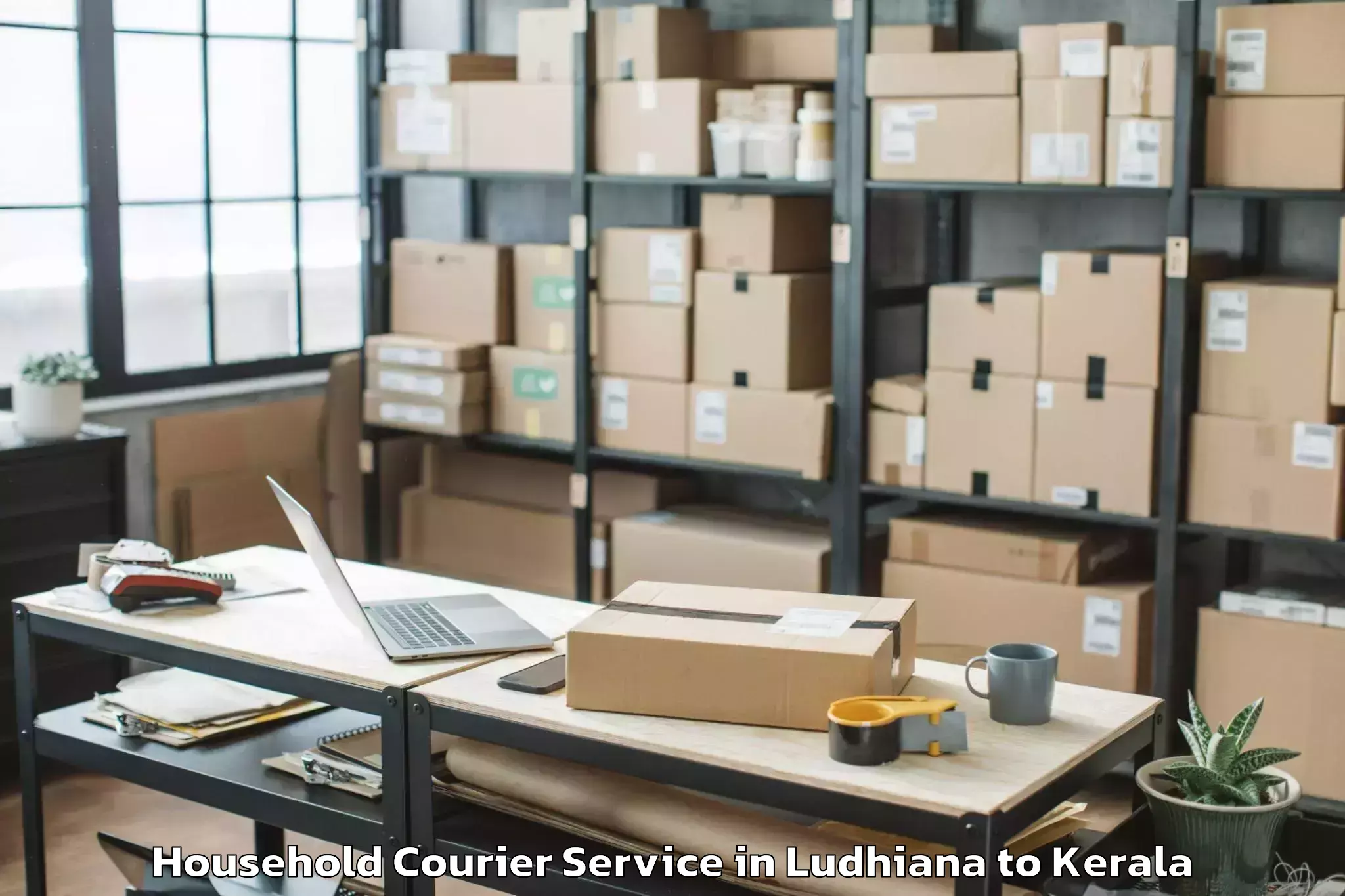 Trusted Ludhiana to Thiruvalla Household Courier